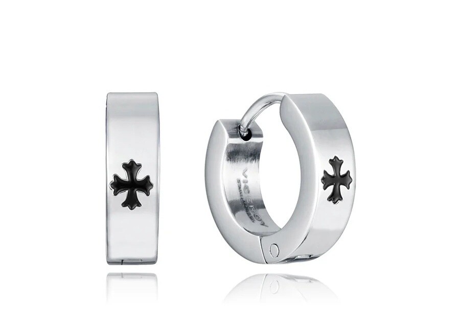 Viceroy Štýlové kruhové náušnice z ocele Beat 14142E01000