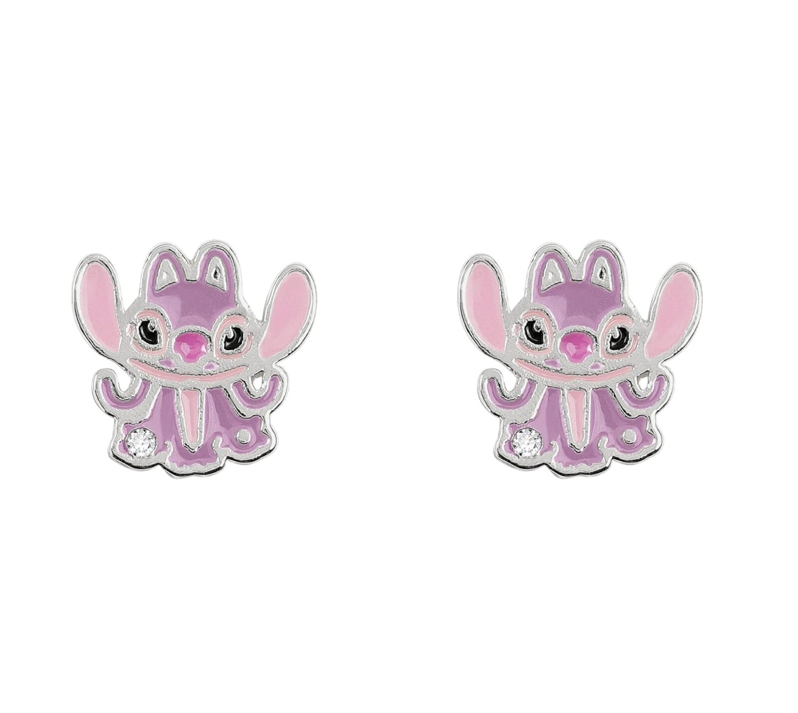 Disney Roztomilé kôstkové náušnice pre dievčatá Angel Lilo & Stitch EF01086SRWL.PA