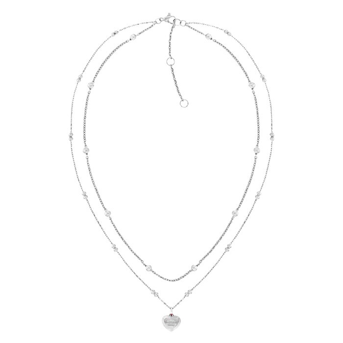 Tommy Hilfiger Oceľový dvojitý náhrdelník Layered 2781009