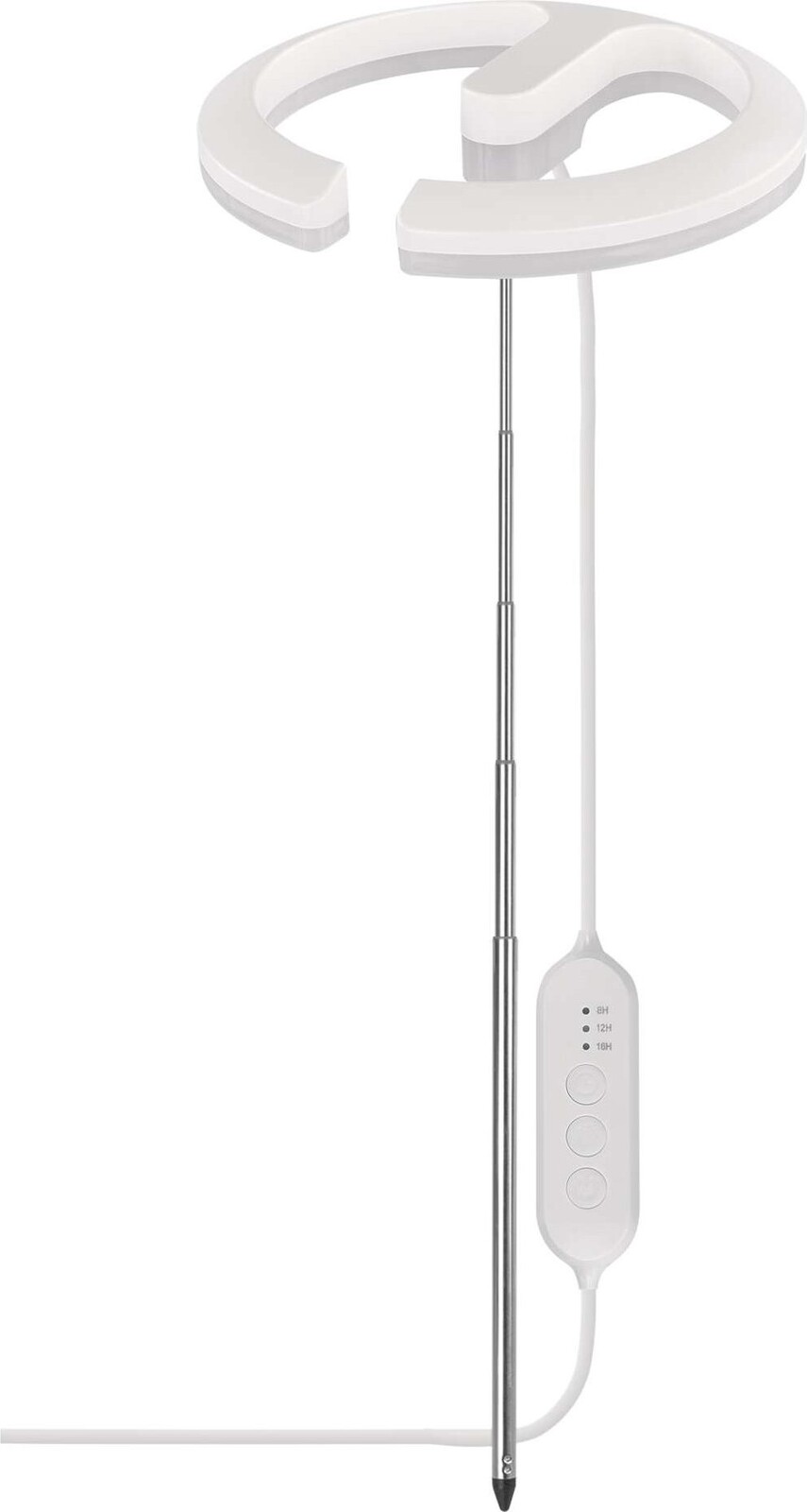 EMOS LED GROW lampa na pestovanie rastlín 8 W, časovač, stmievateľná, biela