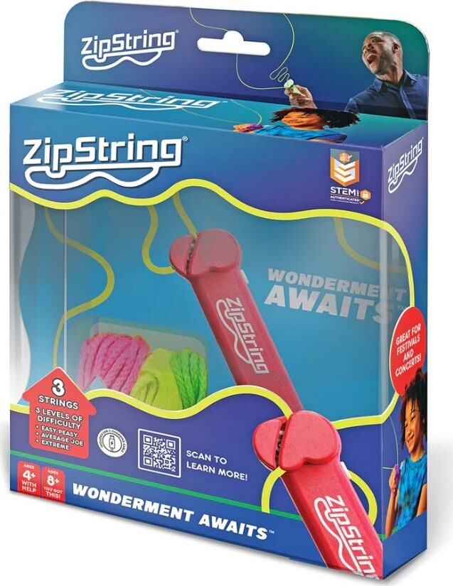 ZipString Original – Létající provázek pro nekonečné triky červený