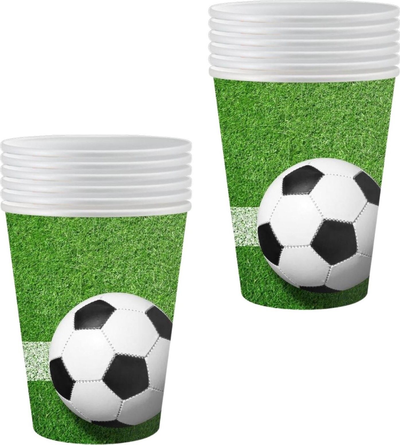 GODAN Papierové kelímky futbal 200 ml, 12 ks