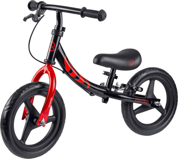 Ricokids 760804 Odrážedlo Fun Adventure, červeno-černé