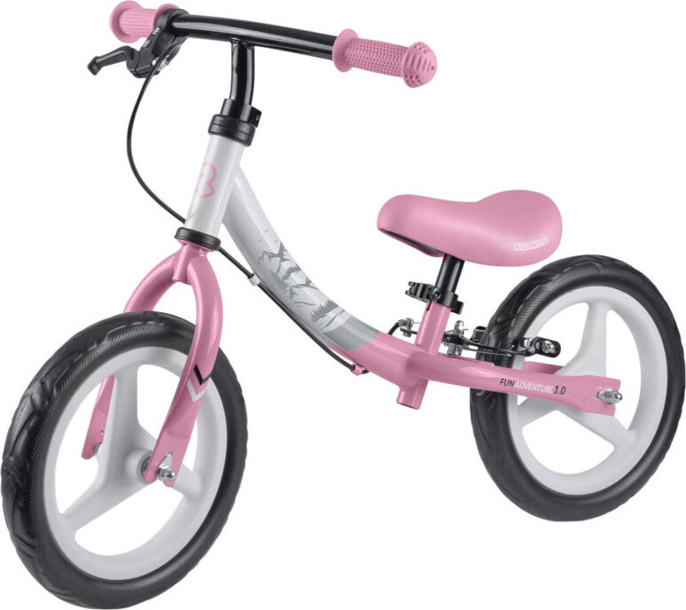 Ricokids 760803 Odrážedlo Fun Adventure, růžovo-bílé