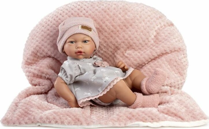 Guca 853 New Born holčička - realistické miminko s celovinylovým tělem - 38 cm