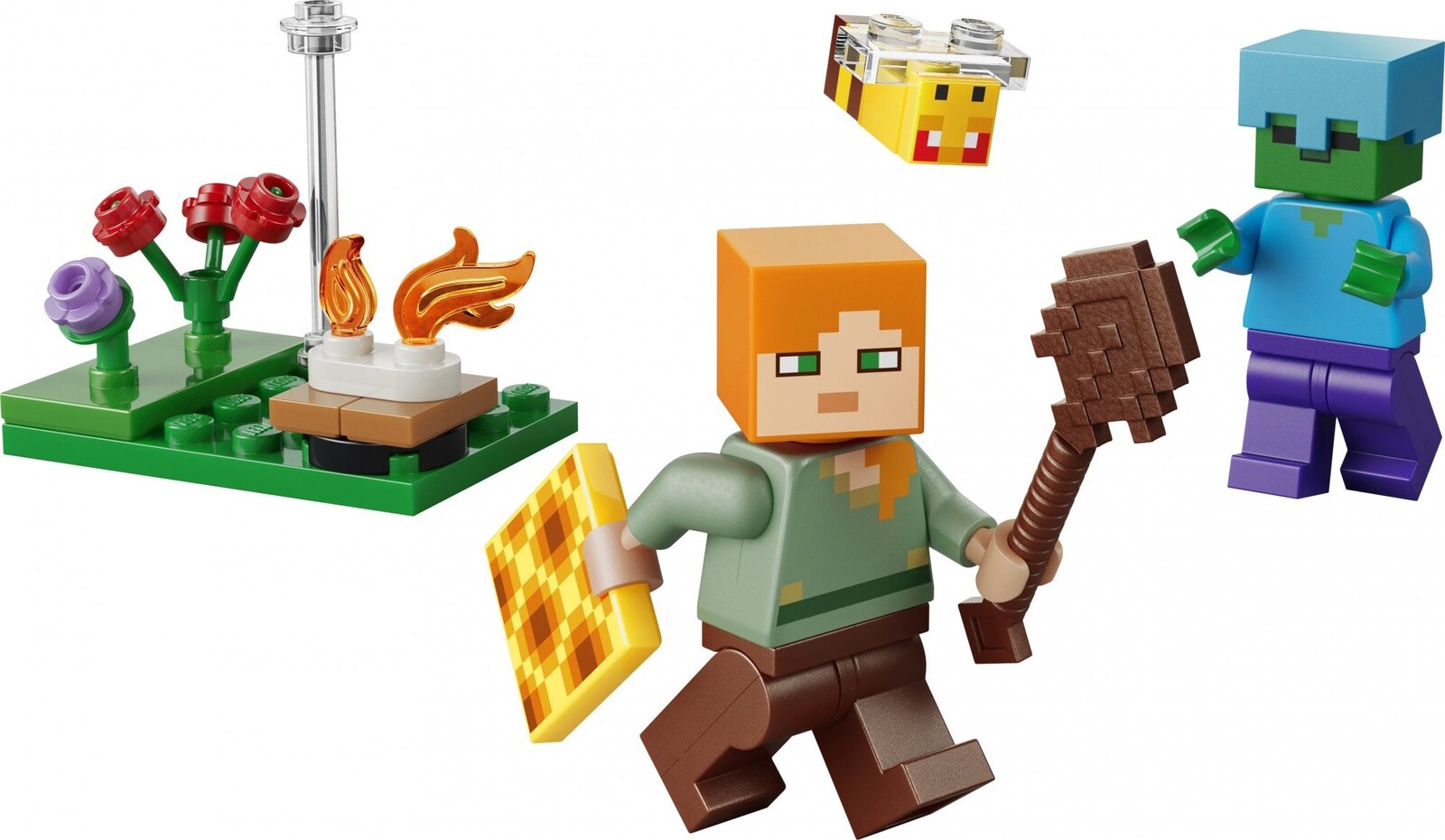 LEGO® Minecraft® 30732 Alex a konflikt pri táboráku