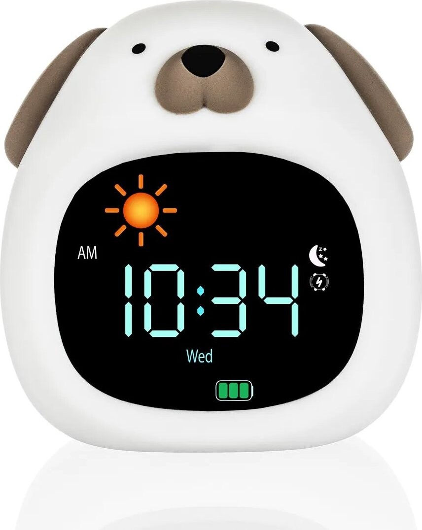 Zopa – Budík s nočným svetlom a hudbou Dog