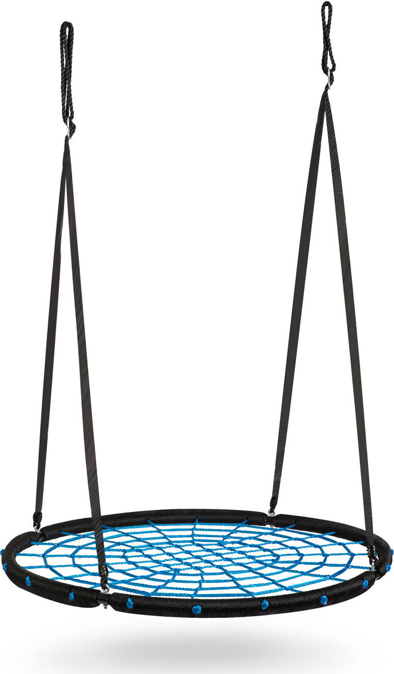 Neo-Sport Hojdačka Bocianie hniezdo NS-104, 120 cm, čierno-modrá
