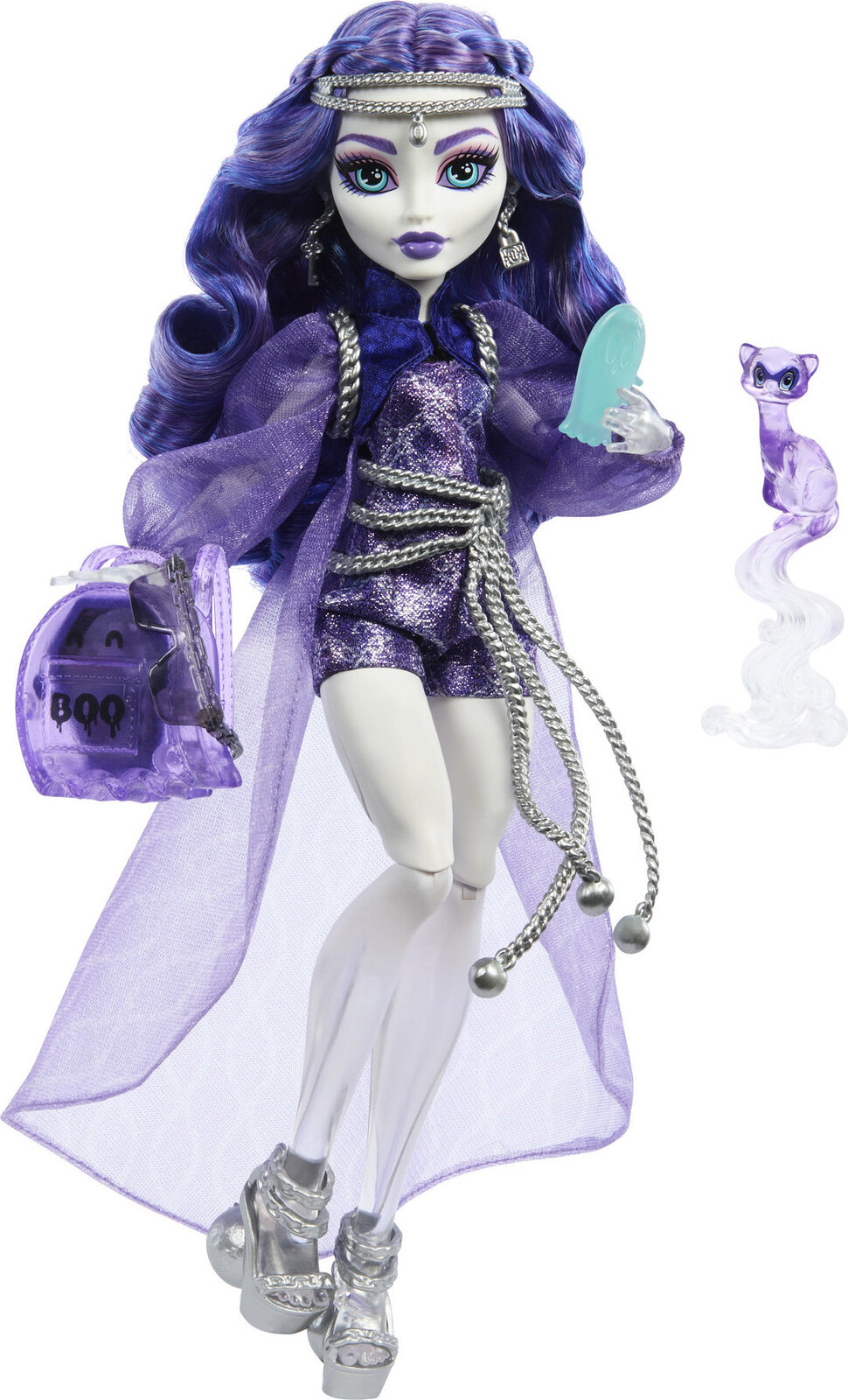 Monster High monsterka Spectra, maznáčik a doplnky