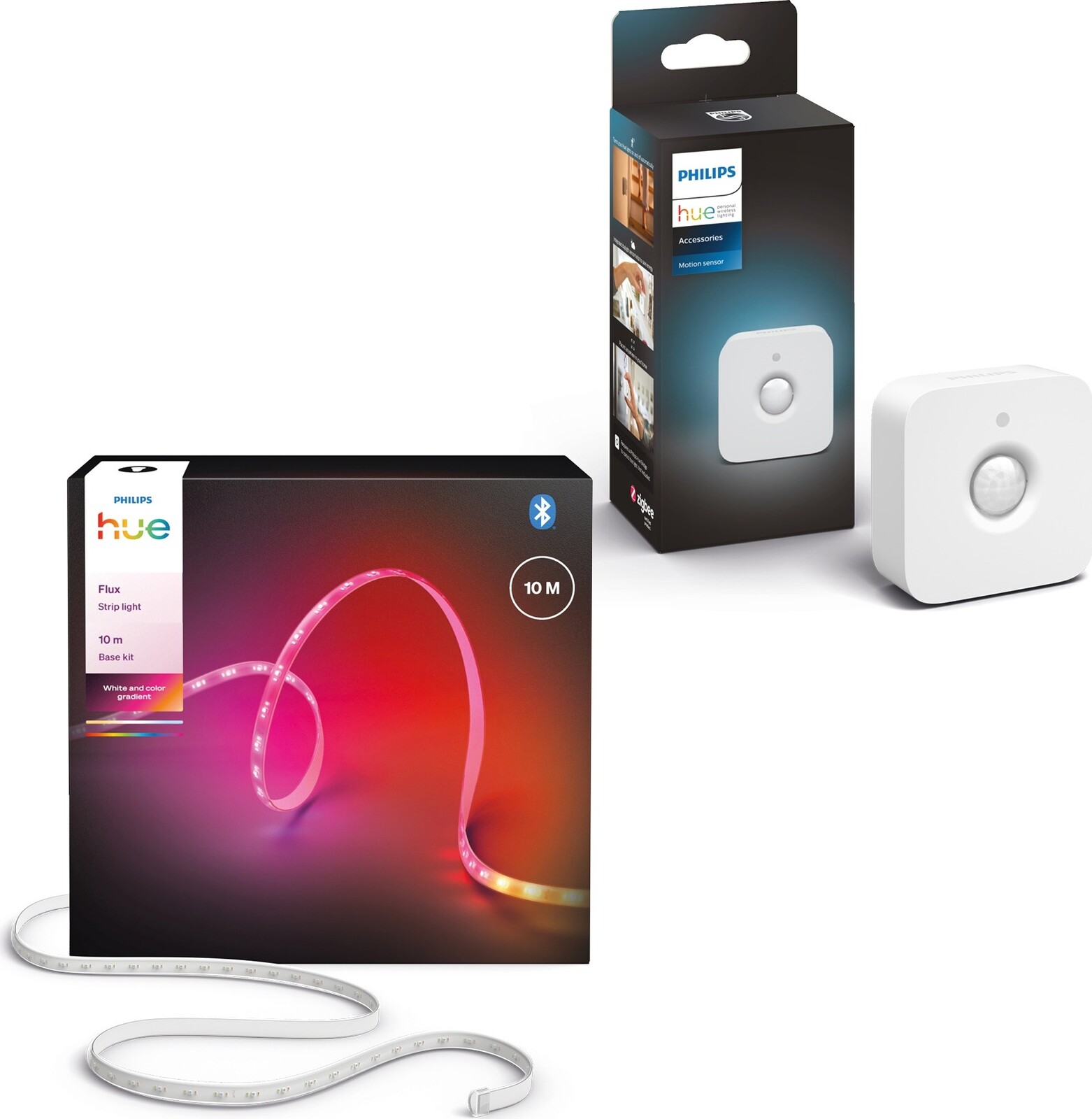 Philips Hue Flux strip light 10 m + Hue Motion Sensor