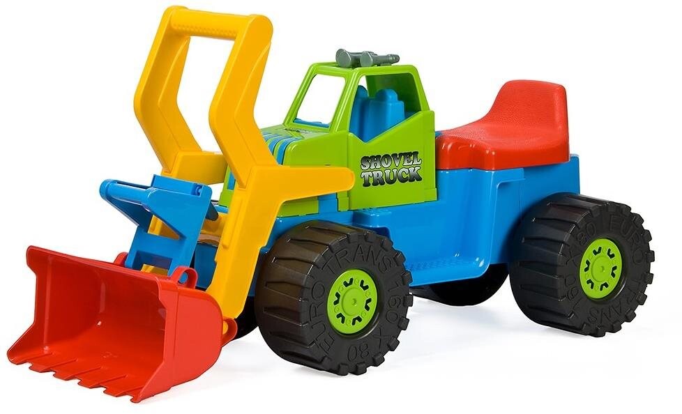 Detský Bager nakladač 74 cm – modrý