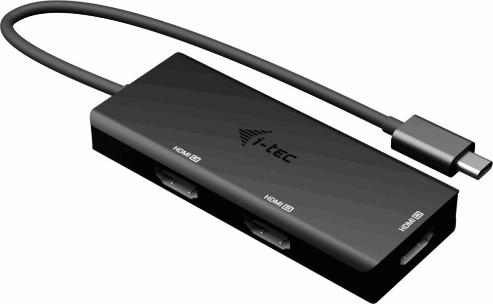 i-tec USB-C Triple 4K HDMI Video Adapter, Power Delivery 100 W
