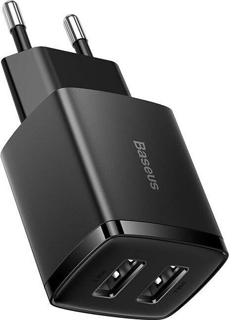Baseus Compact Charger 2U 10,5 W EU Black