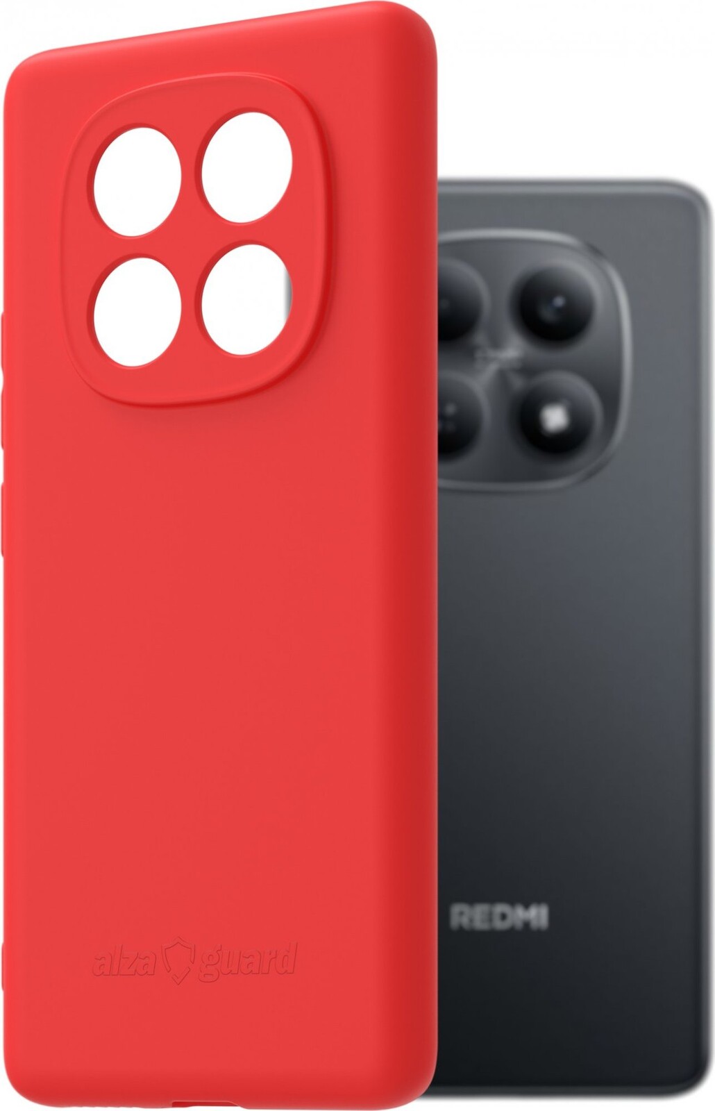 AlzaGuard Matte TPU Case pre Xiaomi Redmi Note 15 4G červené