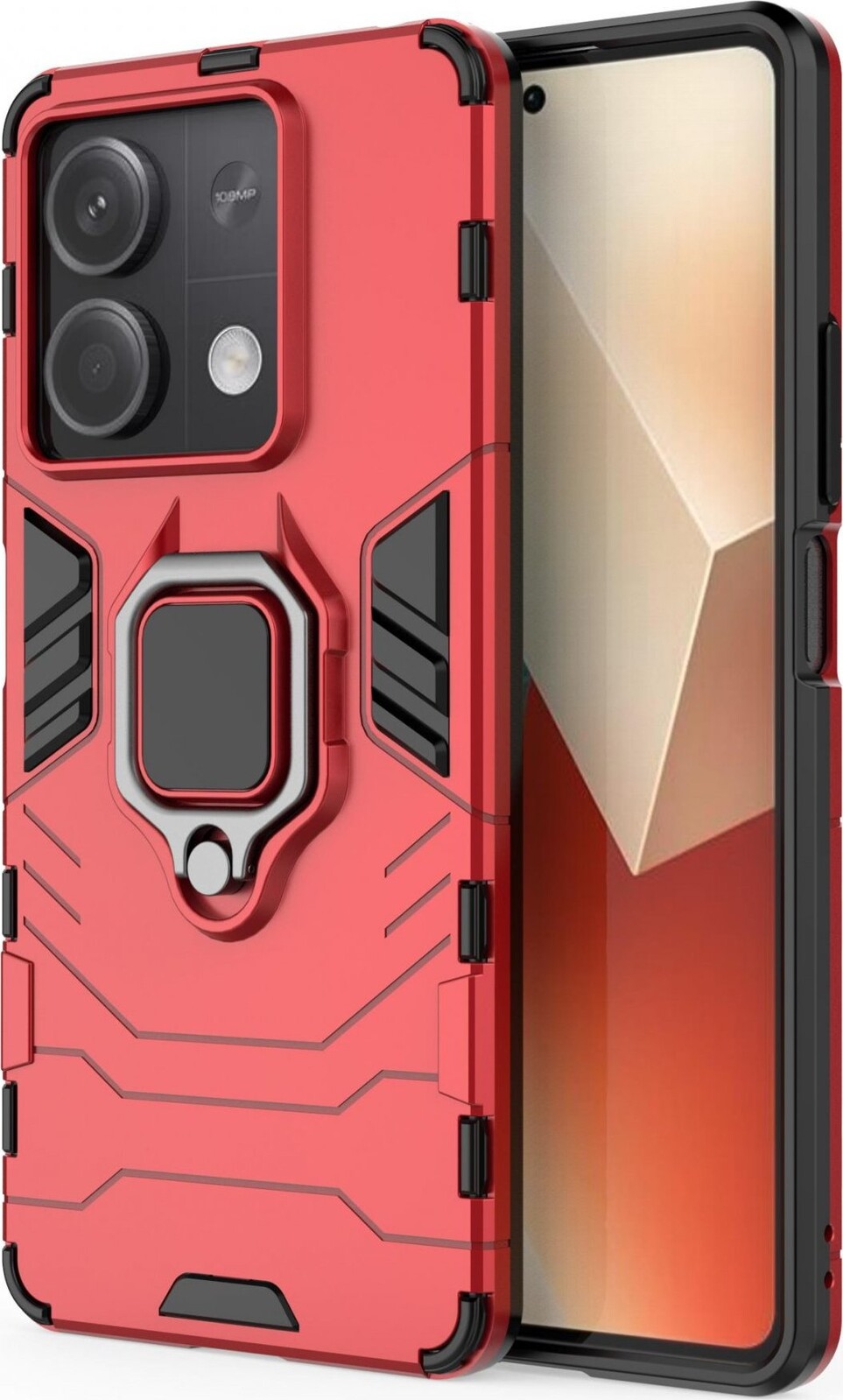 Lenuo Armor obal new na Xiaomi Redmi Note 13 5G červená