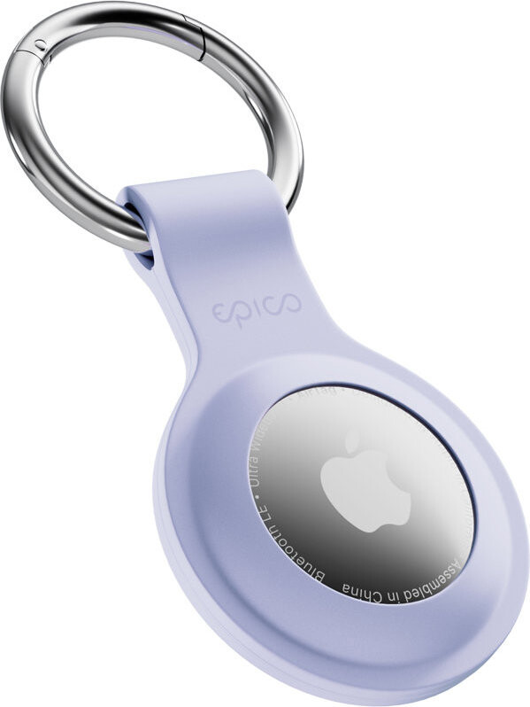 Epico silikónové puzdro AirTag (1. – 2. gen) s plnou zadnou stranou – fialové