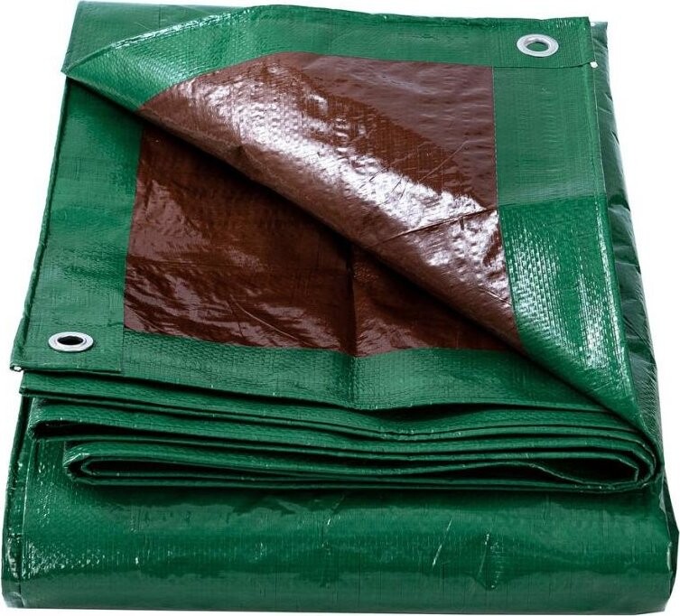 PHT Plachta krycia s kovovými okami 120 g/m2 zelená 3 × 4 m