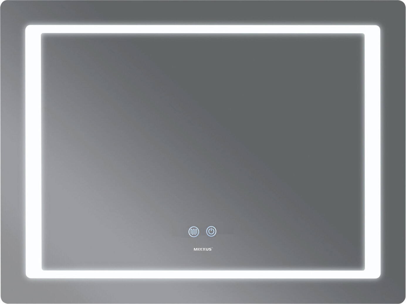 MIXXUS Zrkadlo s LED osvetlením, protizahmlievacou funkciou a reguláciou jasu, MR13-80×60-REVERSE Style