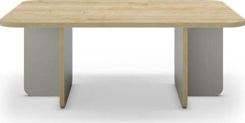 Houseland Konferenční stolek Hillary 100 cm, dub safírový/šedo-zelený