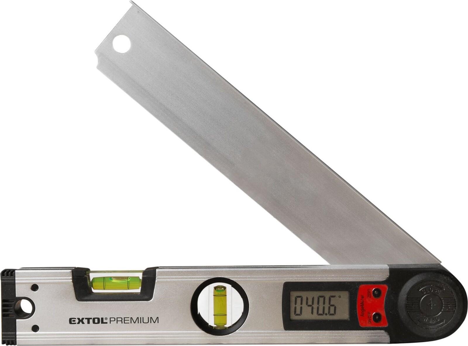 EXTOL PREMIUM vodováha s digitálnym uhlomerom, 305 mm, 8823501