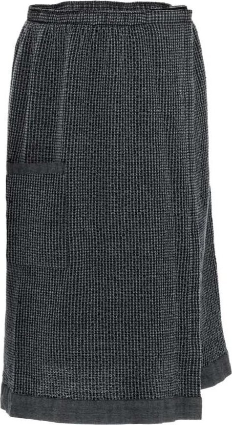 Rento Kilt do sauny pánský 70 × 145 cm, černo-šedý