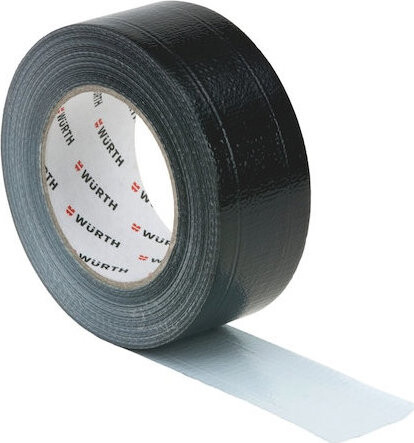 Würth Lepicí páska z polyesterové tkaniny, černá, 50 m × 50 mm