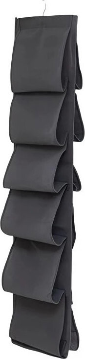 Verk 27008 Závěsný organizér na 12 párů bot, černý