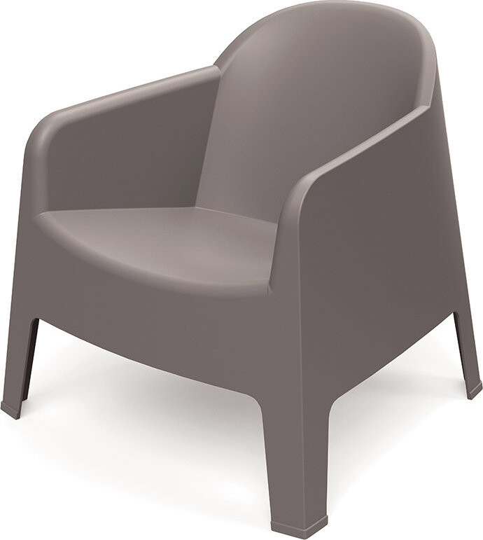 Prosperplast Zahradní křeslo s područkami Milane, zemitě hnědá