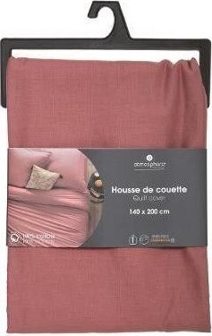 Atmosphera Bavlnené obliečky na prikrývku 140 × 200 cm koralové