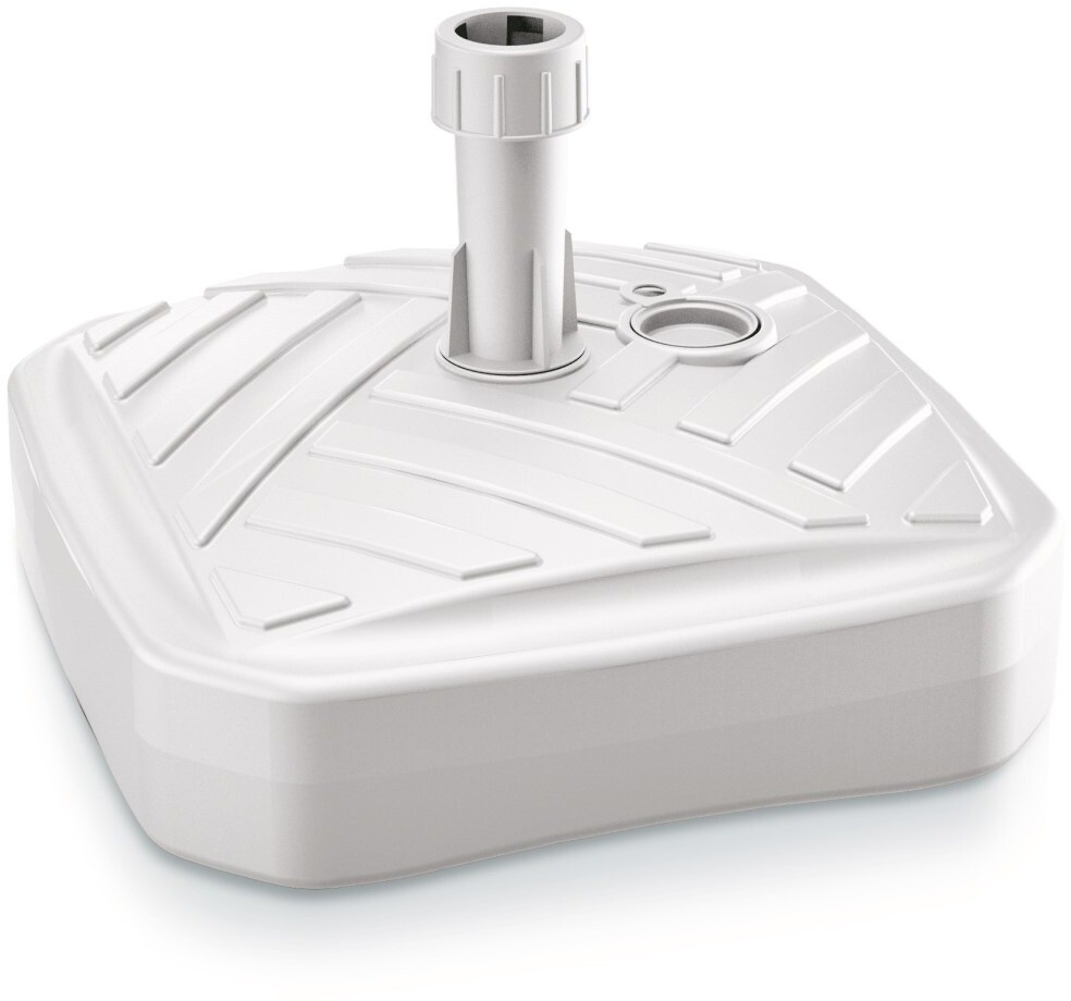 Prosperplast Podstavec pod slnečník hranatý Umbrella biely 39 cm