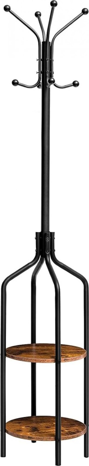 Vasagle Předsíňový věšák Baty černo-hnědý