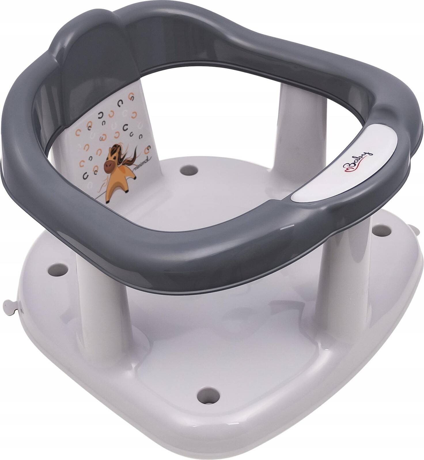 MALTEX detské sedadlo do vane Koník, Steel Grey