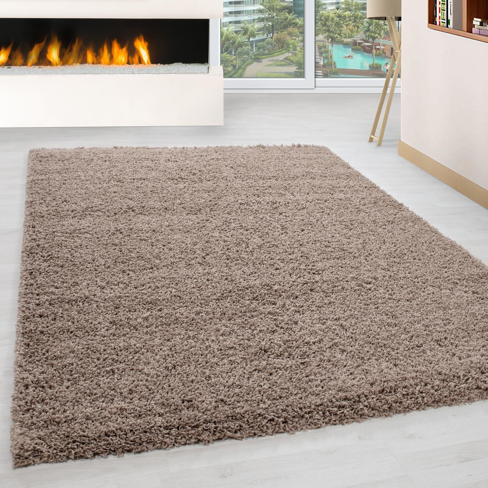 Kusový Life Shaggy 1500 beige 60 × 110 cm