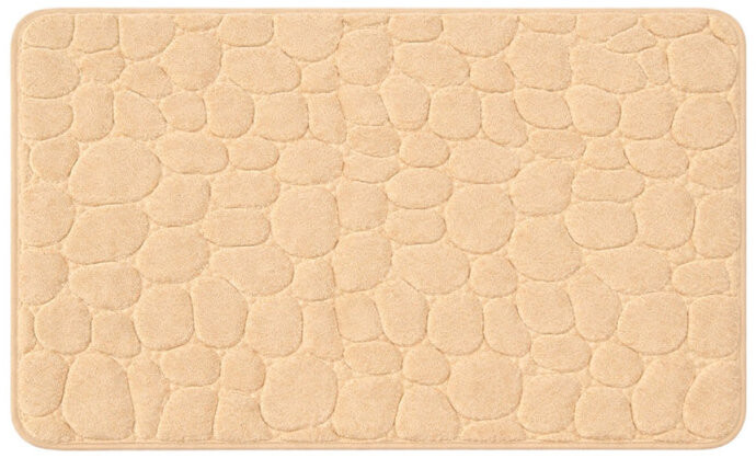 Verk 27606 Koupelnová předložka z paměťové pěny, protiskluzová, 50 × 80 cm, béžová