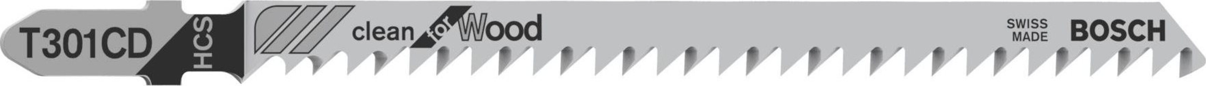 BOSCH Pílový plátok do kmitacej píly 5 ks T301CD 2.608.637.590