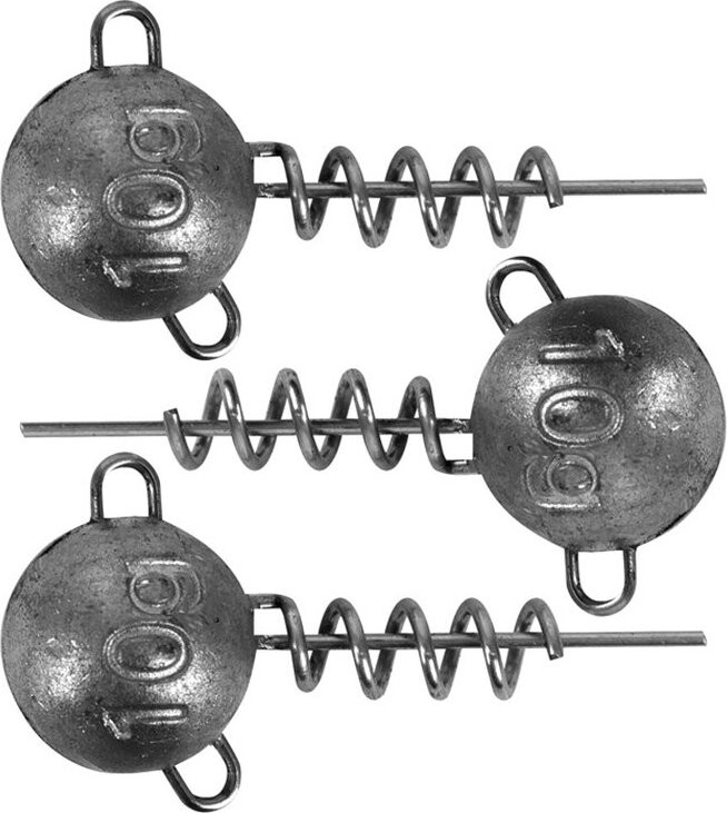 FOX Rage Corkscrew Round Jig Heads 5 g, 3 ks