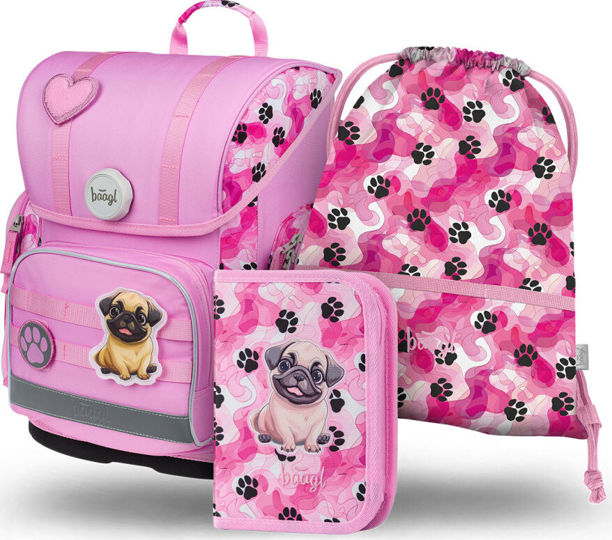 BAAGL SADA 3 Ergo Labky: aktovka, peračník, vrecko