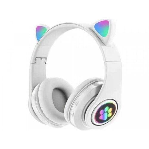 Extralink bezdrôtové slúchadlá s mačacími ušami - biele