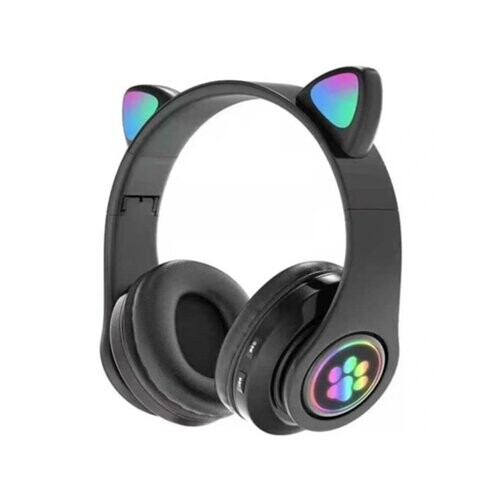 Extralink bezdrôtové slúchadlá s mačacími ušami - čierne