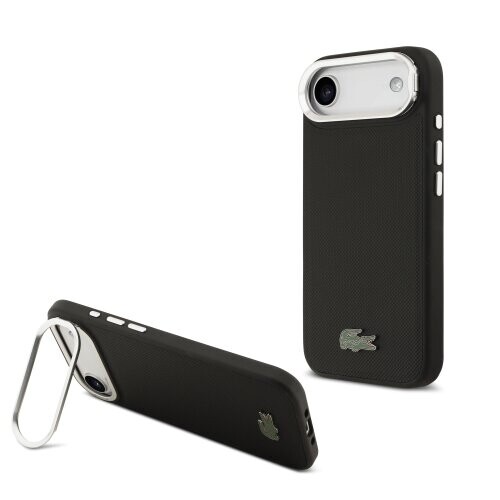 Lacoste Iconic Petit Pique Camera Stand MagSafe Zadní Kryt pro iPhone Air Black