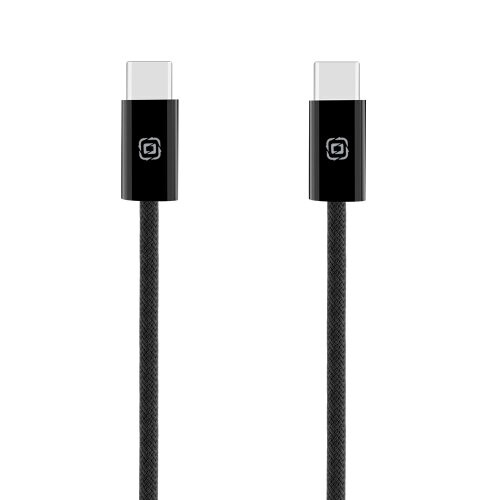 OBAL:ME Super Fast USB-C/USB-C Pletený kabel 100W 2m Black