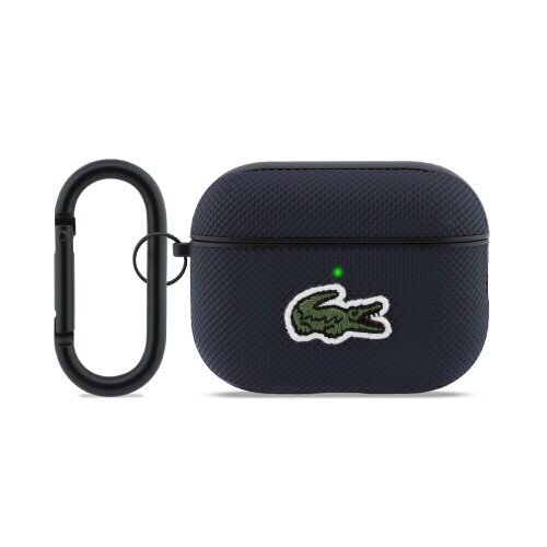 Lacoste Petit Pique Croc Logo Patch Pouzdro pro AirPods Pro 3 Blue