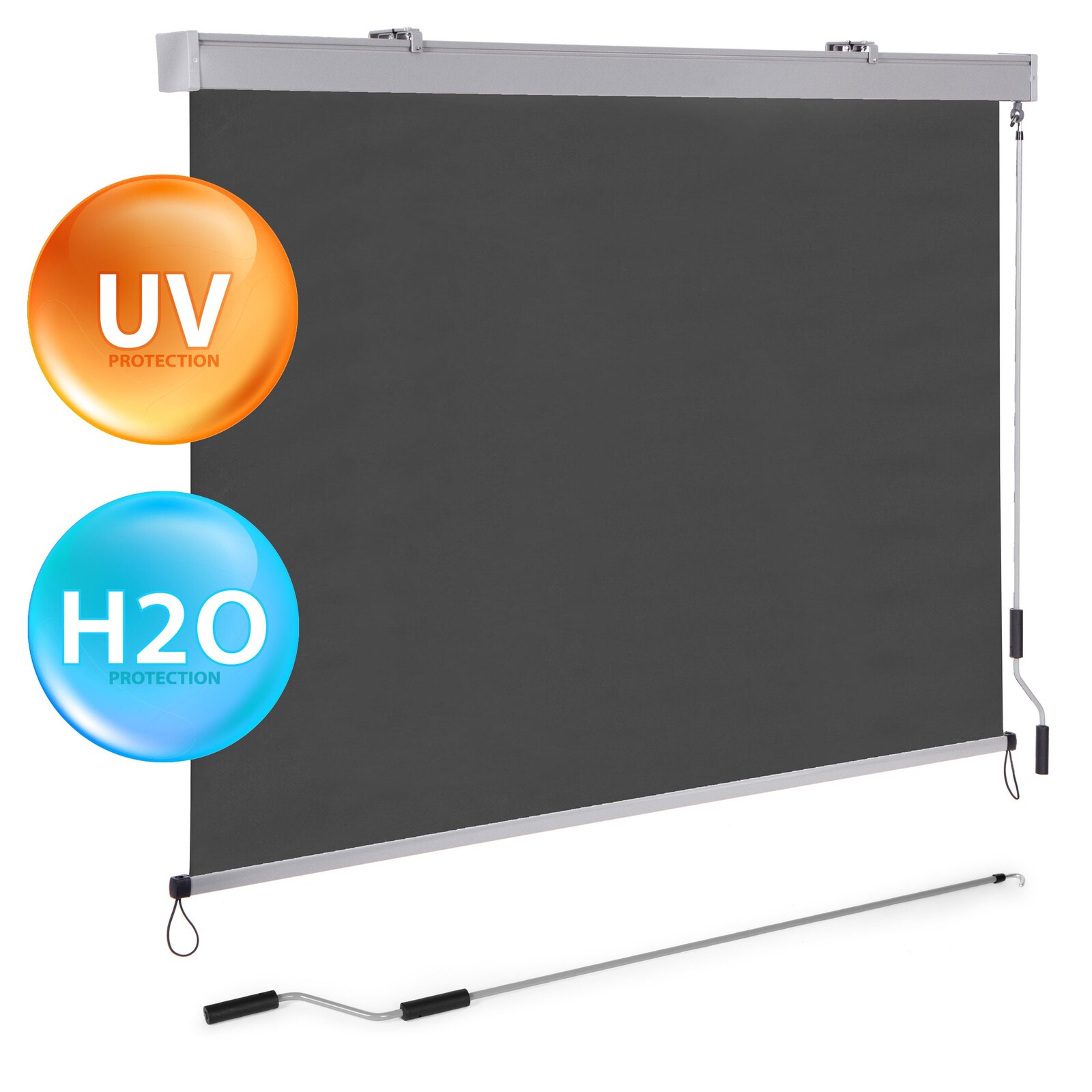 Vertikální terasová markýza Blastis antracitová