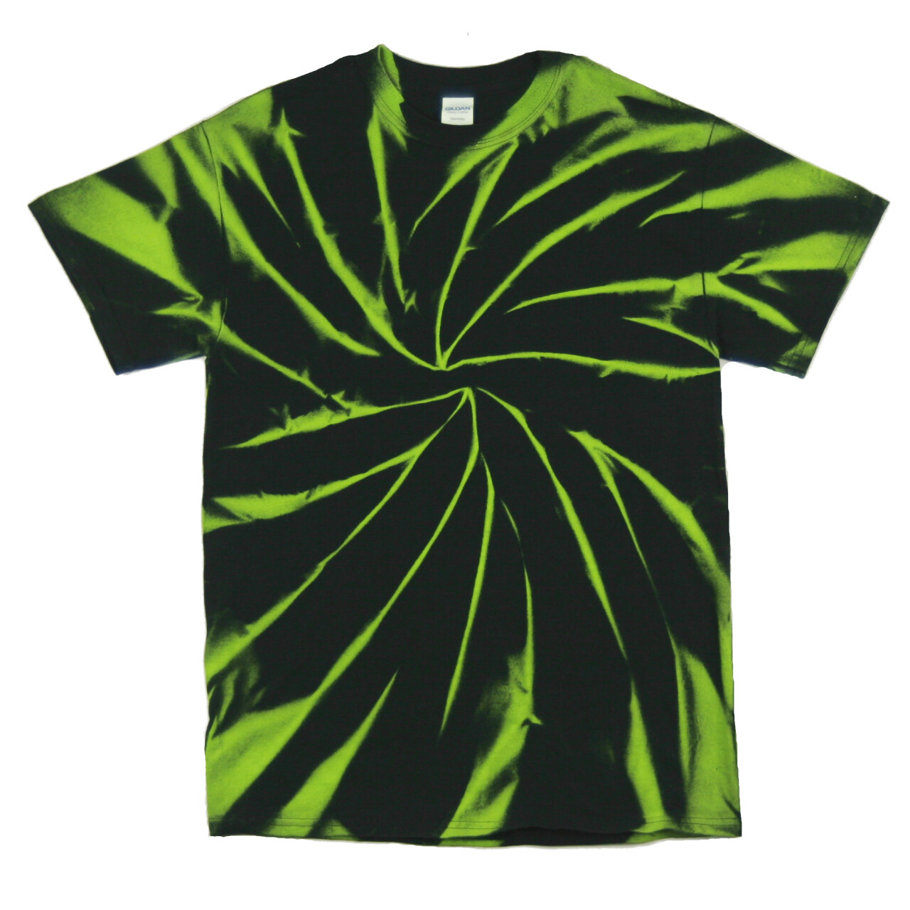 Tričko unisex The Mountain batikované Vortex - čierne-zelené, 3XL