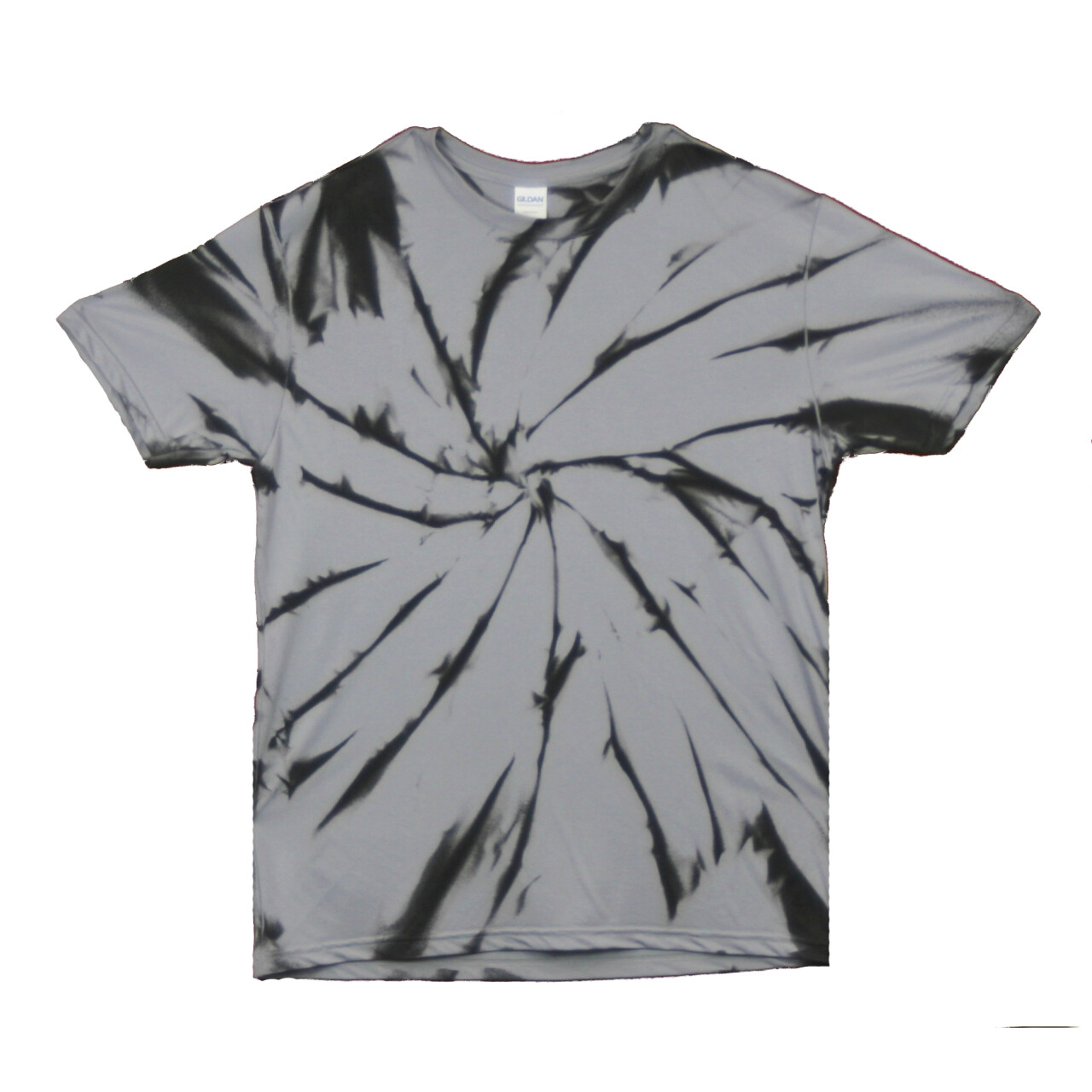 Tričko unisex The Mountain batikované Vortex - sivé-čierne, 3XL