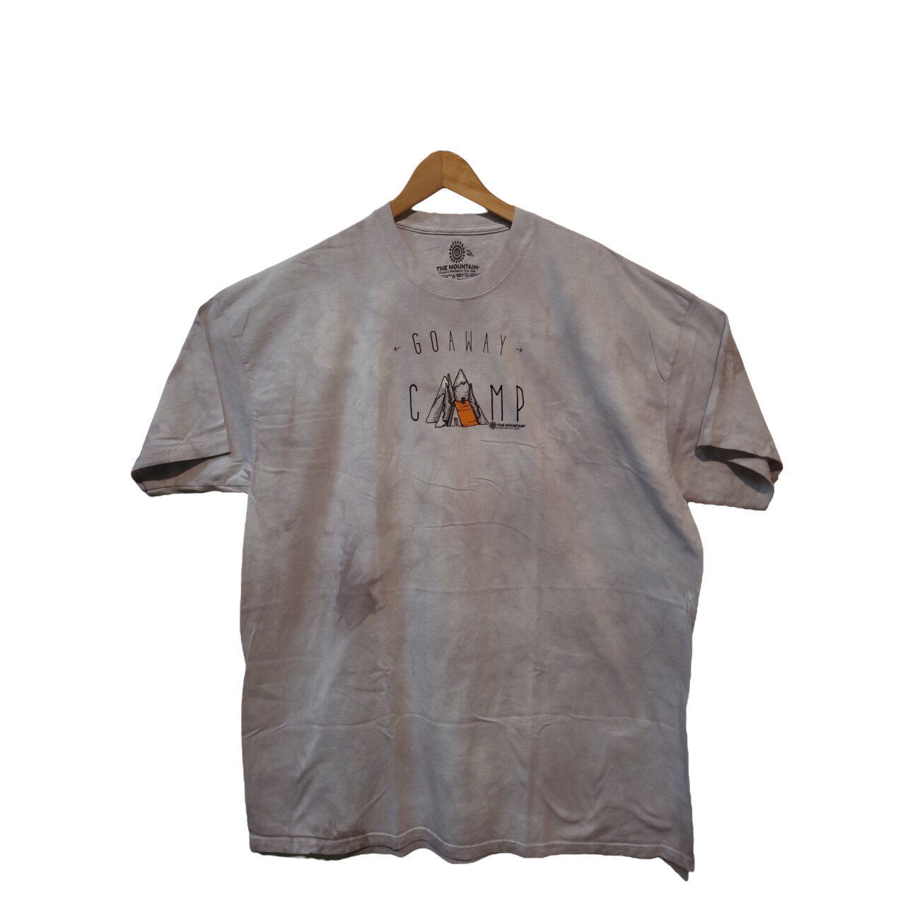 Tričko unisex The Mountain Go Away Camp - sivé, S