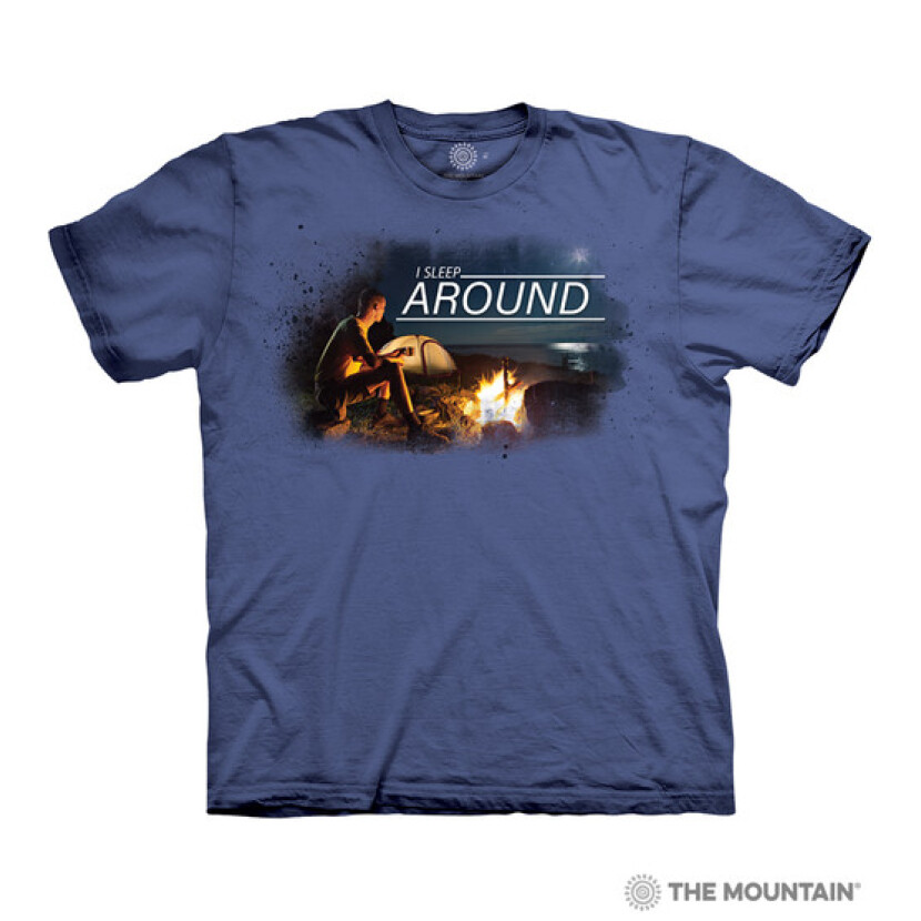 Tričko unisex The Mountain Sleep Around - fialové, S