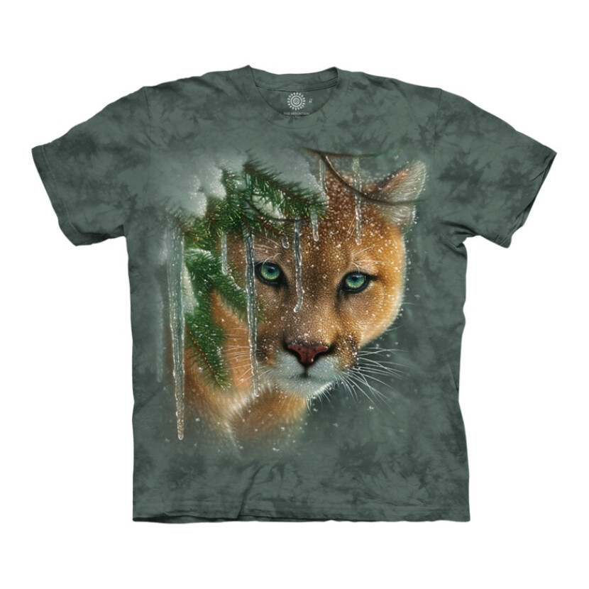 Tričko unisex The Mountain Frozen Puma (puma) - zelené, 5XL