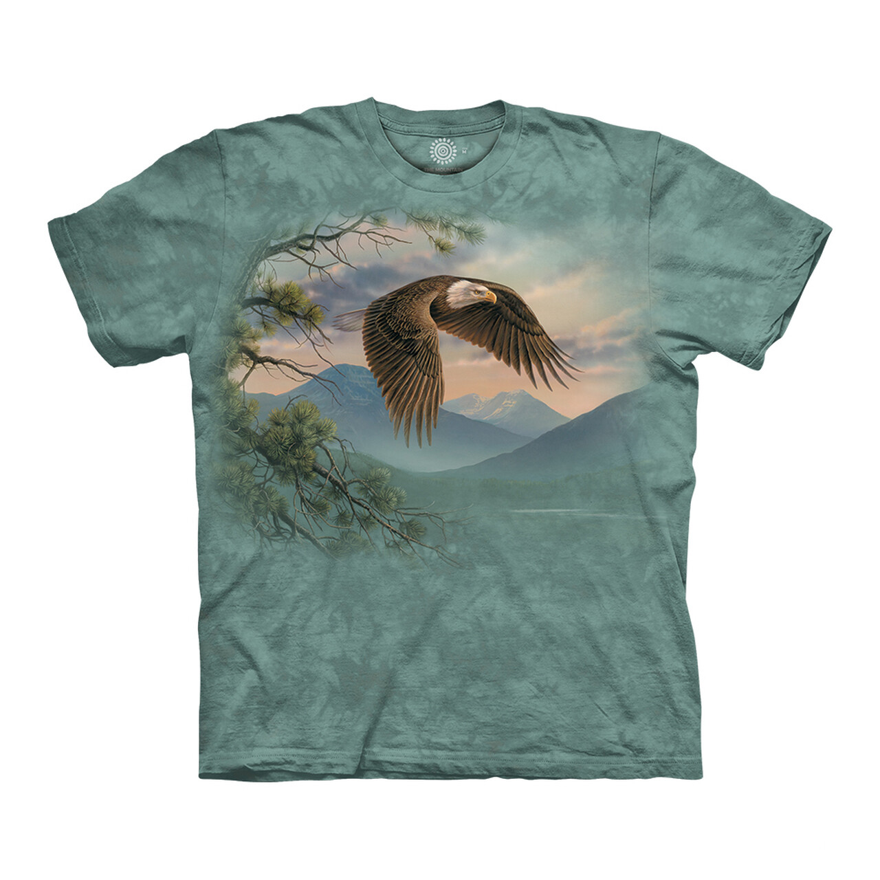 Tričko unisex The Mountain Majestic Moment Eagle (orol) - modré, 4XL