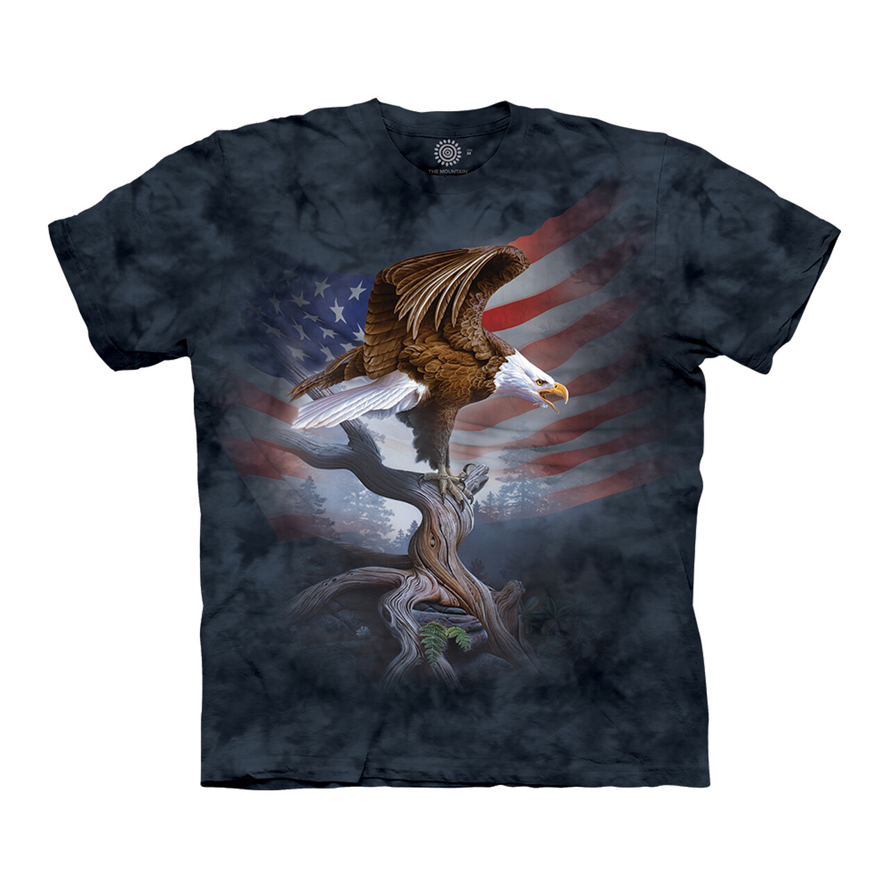 Tričko unisex The Mountain Standing Ground Eagle (orol) - sivé, 3XL